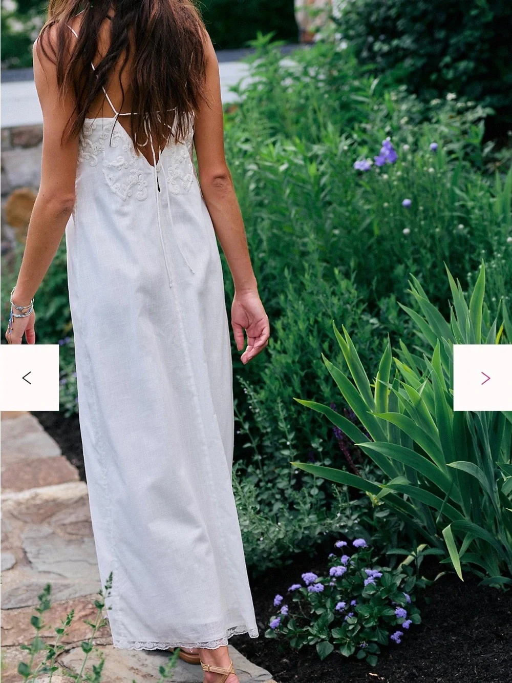 Free People Sky Dancing Midi Dress Medium Ivory NWT